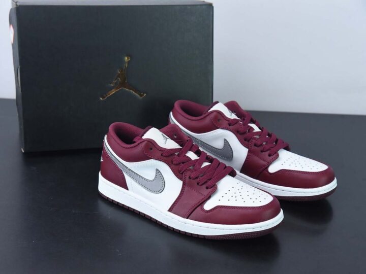Nike Air Jordan 1 Low "White Bordeaux"