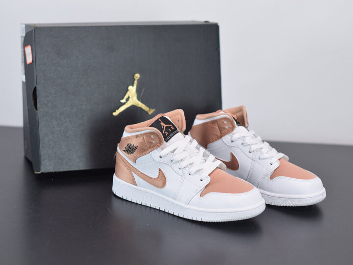 Nike Air Jordan 1 Mid "White Rose Gold"