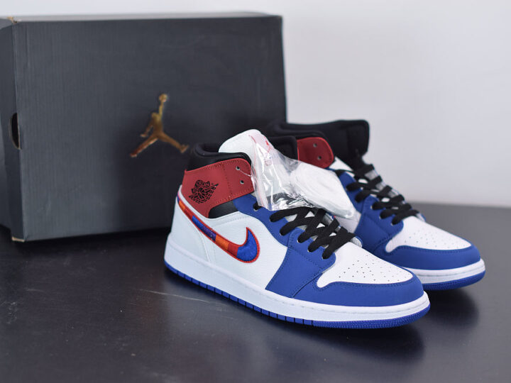 Nike Air Jordan 1 Mid "Multi-Color Swoosh"