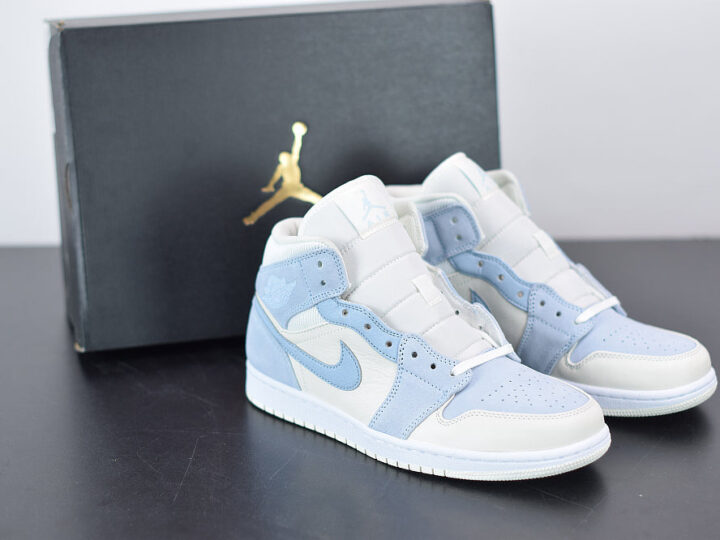 Nike Air Jordan 1 Mid White Celestine Blue