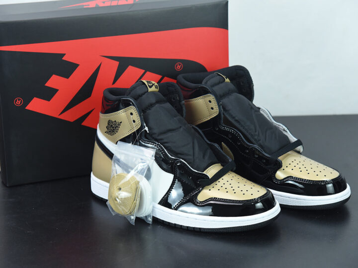 Nike Air Jordan 1 Retrô High NRG Patent Gold Toe