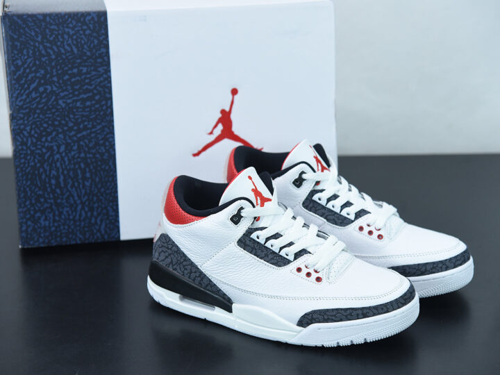 Nike Air Jordan 3 Retro Fire Red Denim